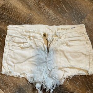 BLANKNYC white denim shorts